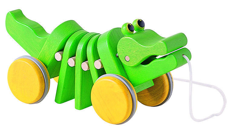 Каталка "Танцующий крокодил" Plan Toys