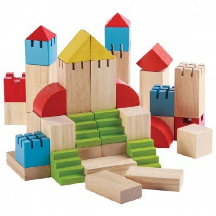 Деревянный конструктор Plan Toys "Блоки"