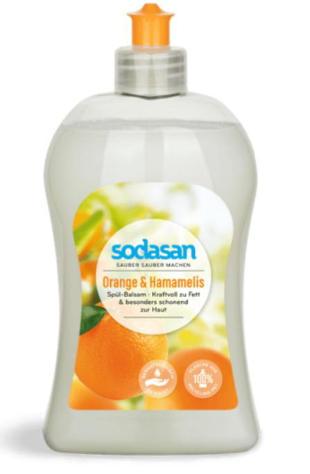 Бальзам для мытья посуды Апельсин-Гамамелис Sodasan