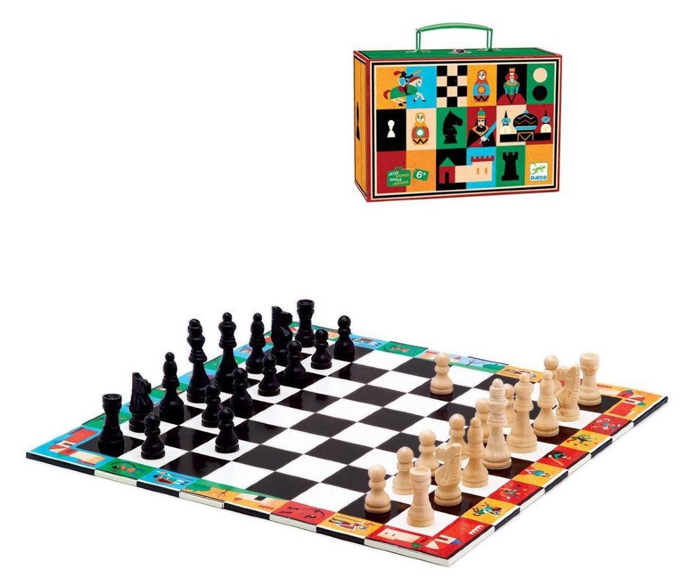 Игра настольная Djeco "Шахматы и шашки"